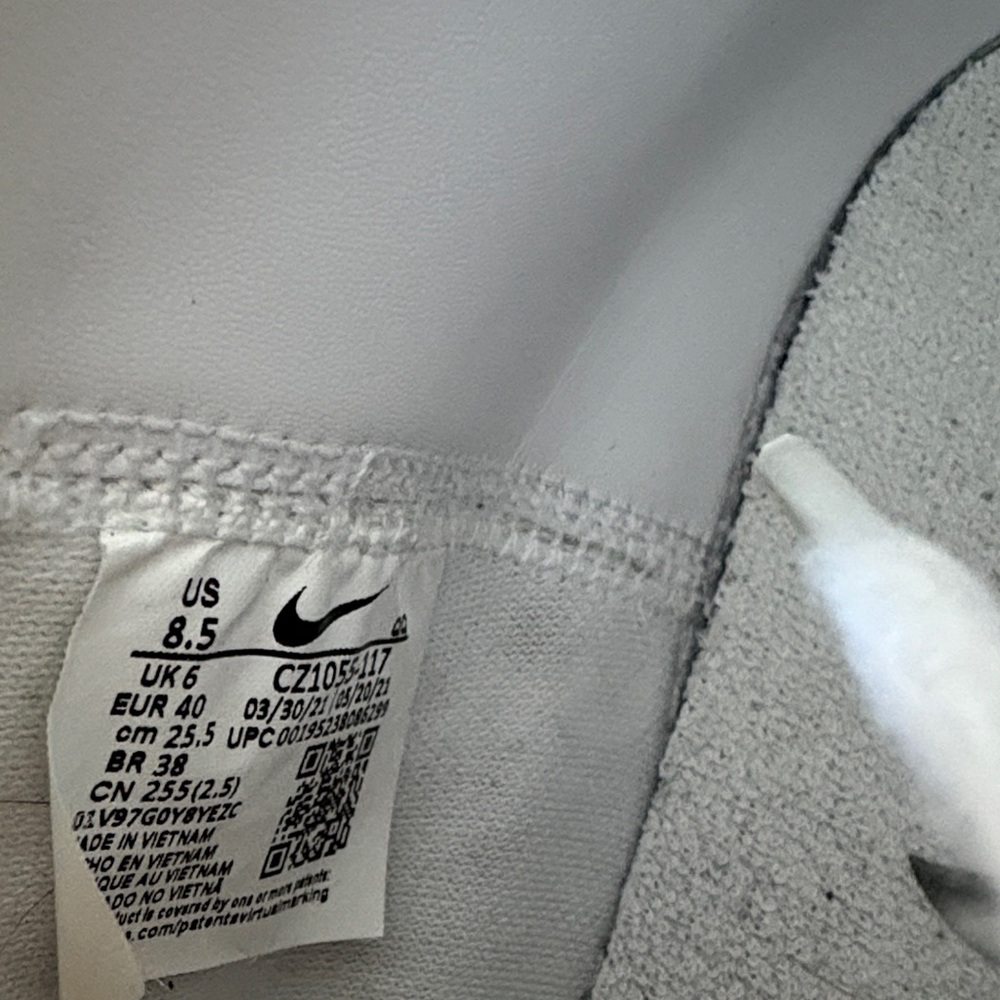 Nike Women's Blazers High-Top Sneakers in White Leather size 8.5 - Picture 10 of 10